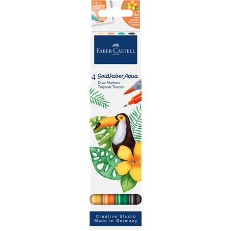 Set Aqua Dual Marker Pezzi 4 Tropical Toucan