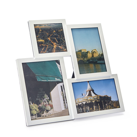 Cornice Portafoto Isernia X4 30,5x30.5cm Bianco