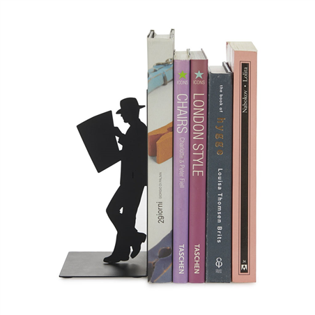 Segnalibri Metallo The Reader 17x10x8cm Nero