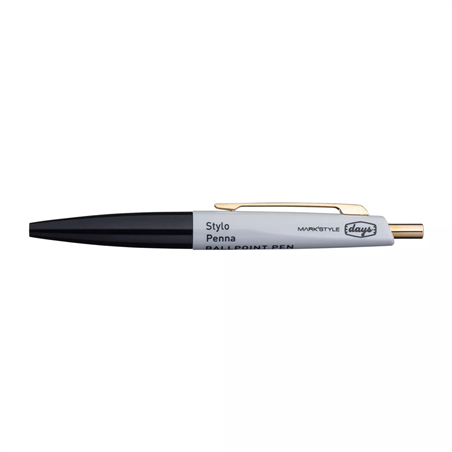 Mini Ballpoint Pen Anterique Days Black Gray