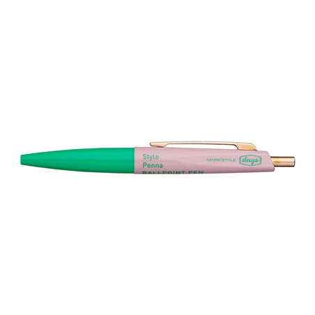 Mini Ballpoint Pen Anterique Days Basil Hazy Pink
