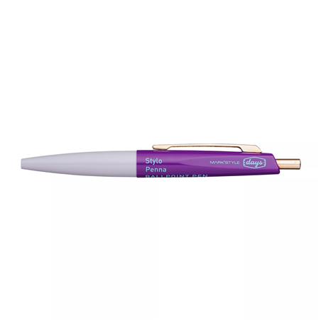 Mini Ballpoint Pen Anterique Days Gray Purple
