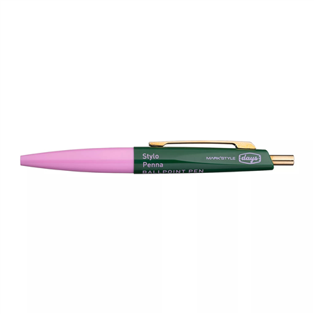 Mini Ballpoint Pen Anterique Days Pink Green
