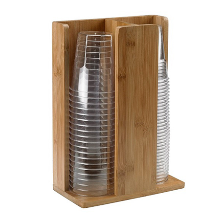 Portabicchieri In Bamboo 21x11x30cm Naturale