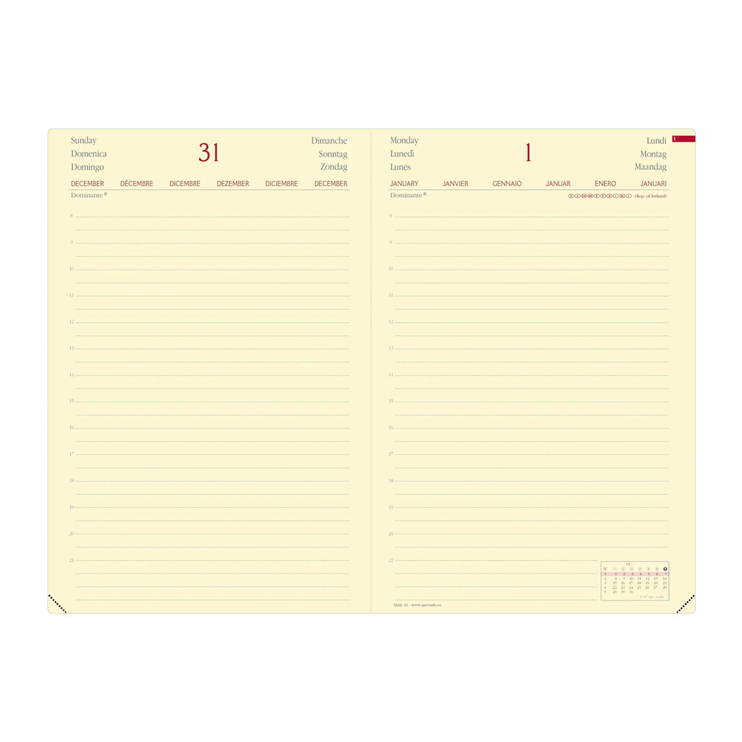 Agenda Q.v. Daily 24 Silk Blu — immagine 2