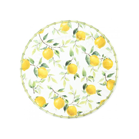 Piatto Carta Maxi D33cm 6pz Lemon Tree