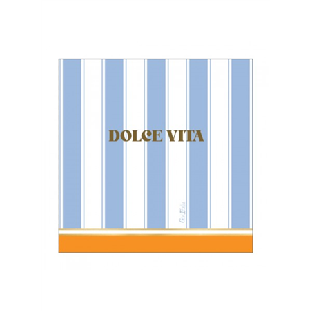 Tovagliolo 33x33 3 Veli  16pz Tra Le Righe La Dolce Vita