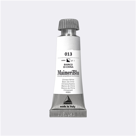 Acquerello  Blu Tubo 12 Ml Serie 1 013-Bianco Di China