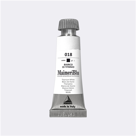 Acquerello  Blu Tubo 12 Ml Serie 1 018-Bianco Di Titanio