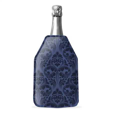 Glacette Morbida Raffreddabottiglie 15,5x22x5 Damasco Blu