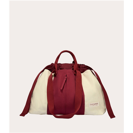 Borsa Carry Beach Canvas 45 X 30 X 16 Cm 21l Bianco Rosso