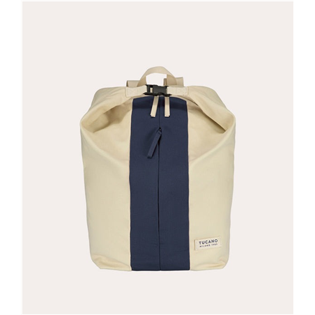 Zaino Carry Beach Cotone 30,5 X 54 X 15cm 24l Bianco Blu