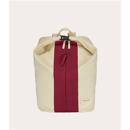 Zaino Carry Beach Cotone 30,5 X 54 X 15cm 24l Bianco Rosso