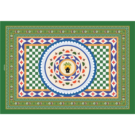 Tovaglietta Americana Tesori Sicilia 44x30cm Moro