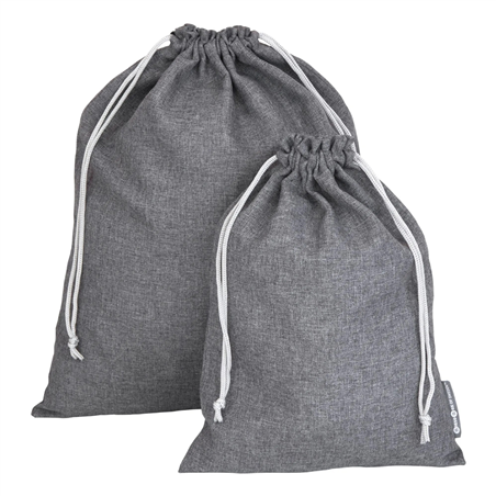 Travel Laundry Bag 2-Set L26xh36cm Grey