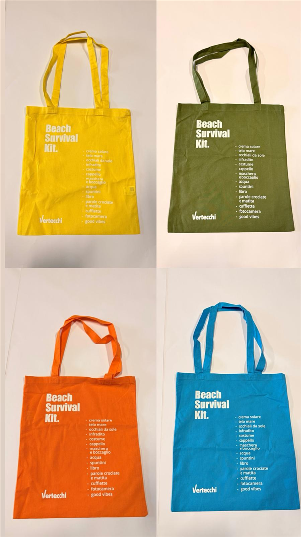 Shopper Tote Tessuto Kit Mare Assortito — immagine 2