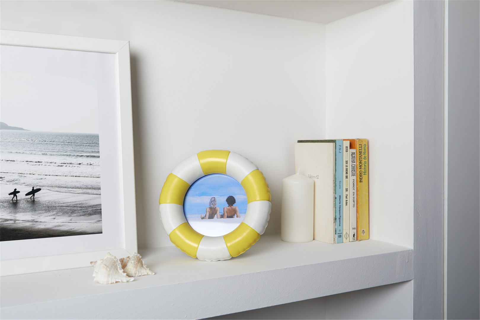 Cornice Per Foto Floats Resina 10x10cm Giallo — immagine 2
