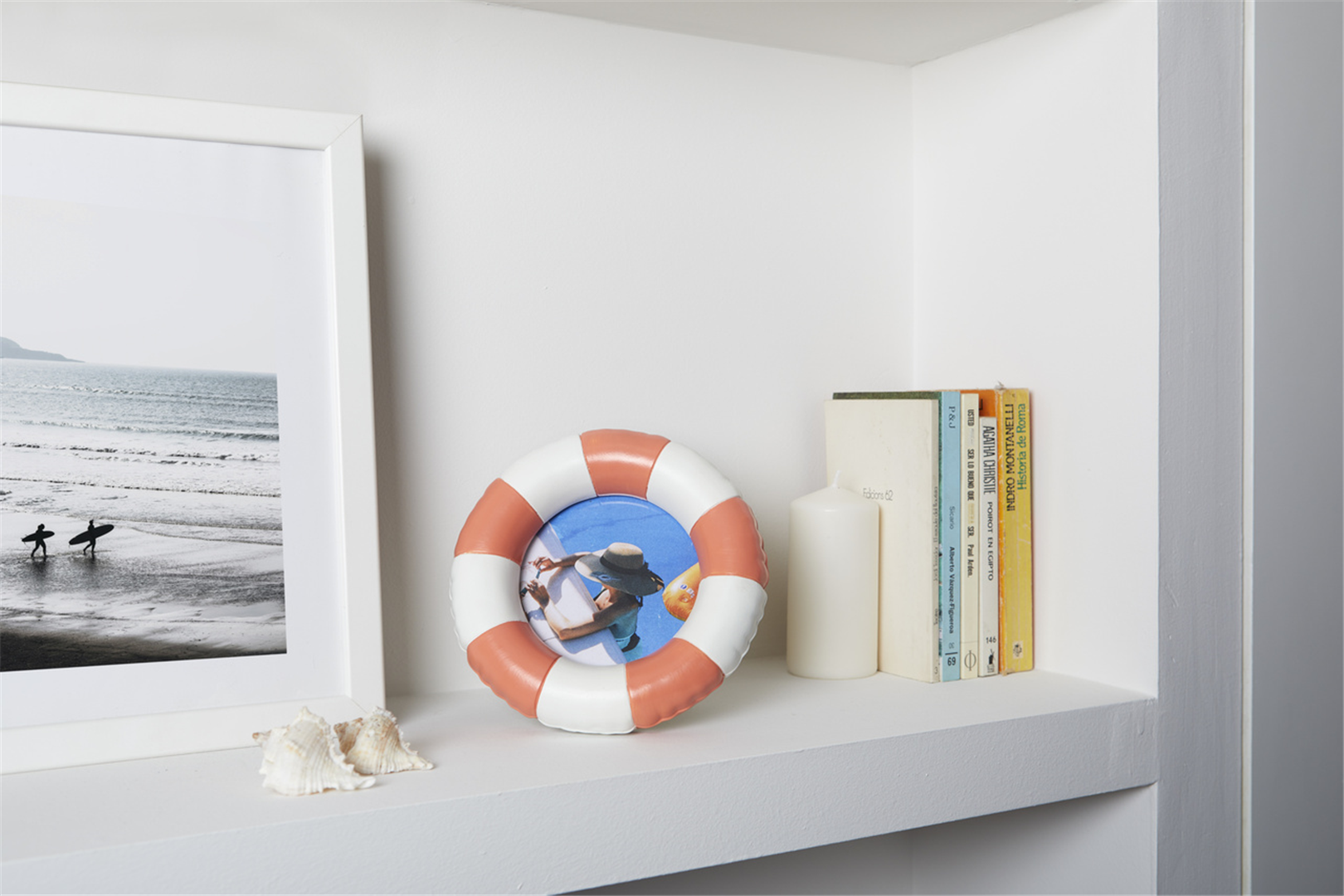 Cornice Per Foto Floats Resina 10x10cm Rosso — immagine 2