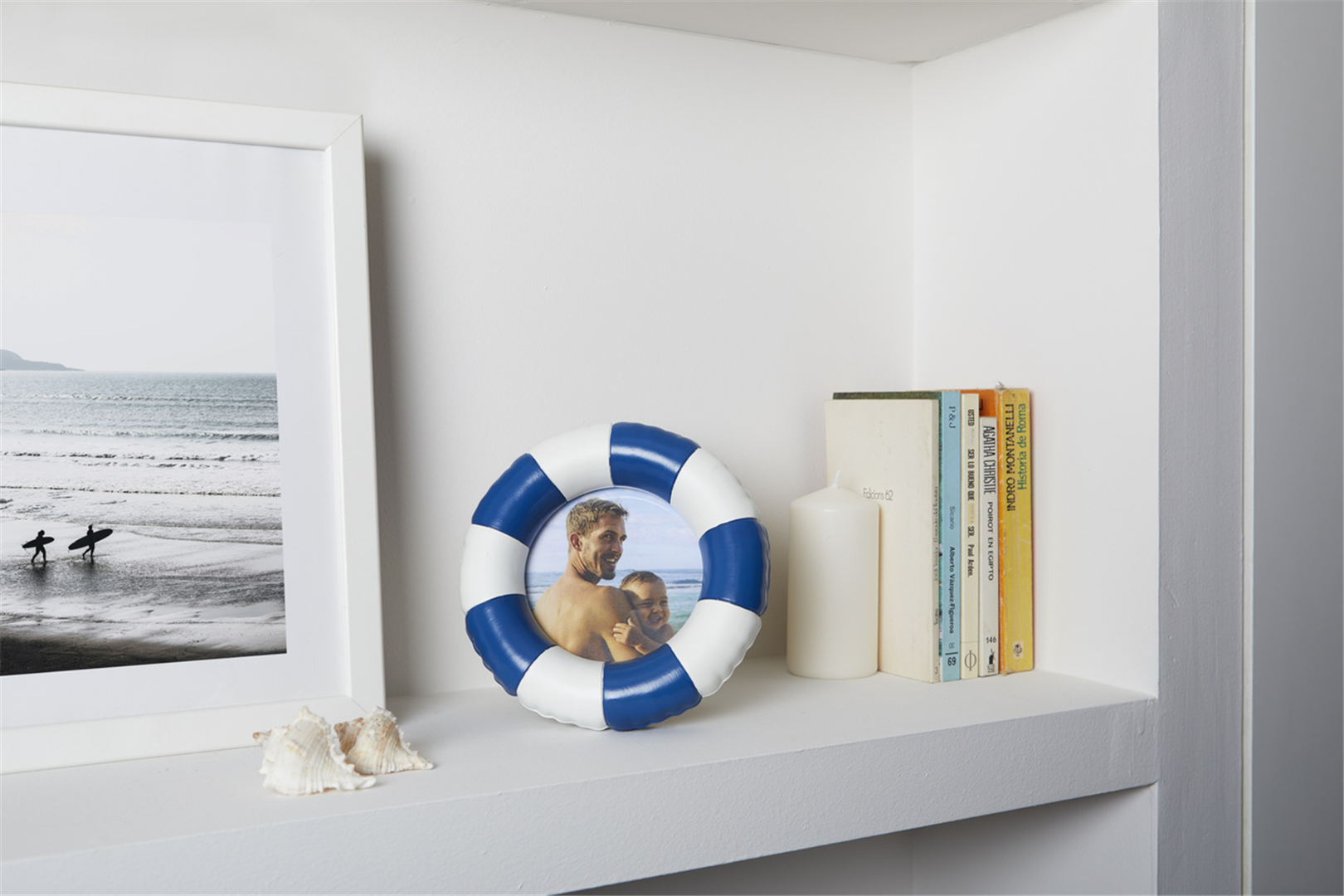 Cornice Per Foto Floats Resina 10x10cm Blu — immagine 2