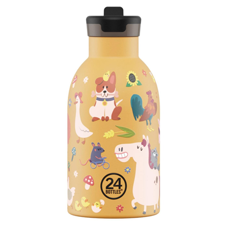 Thermos Clima 330ml Acciaio Inox 15cm Kids Farm Friends