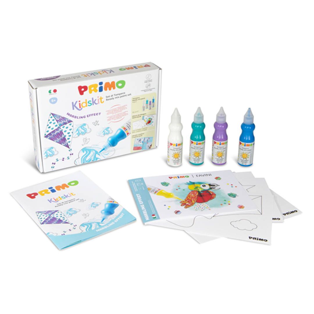 Kidskit Set Tempera Ready Mix Marbling — immagine 2