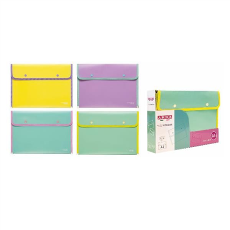 Busta Bordata A4 Keep Colour Pastel 2.0 Colori Assortiti