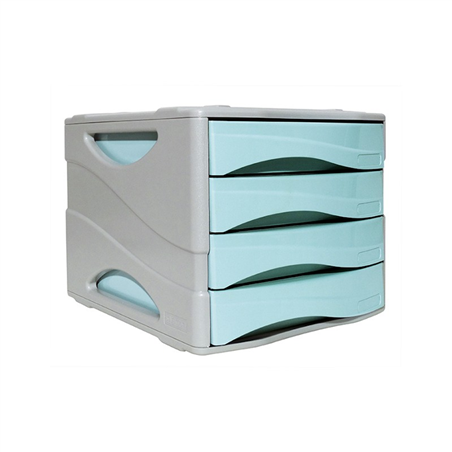 Cassettiera 4 Cassetti Keep Colour Pastel Azzurro