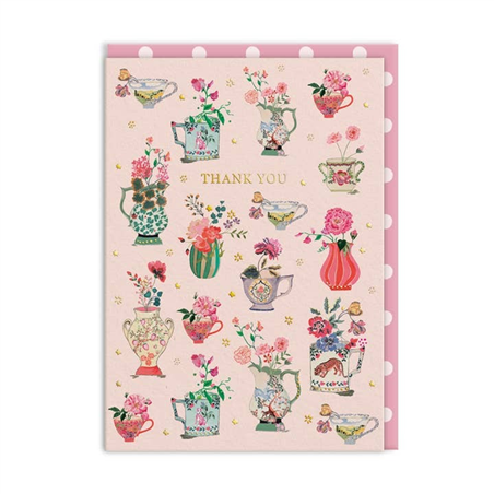 Biglietto Auguri Cath Kidston Thank You Vases
