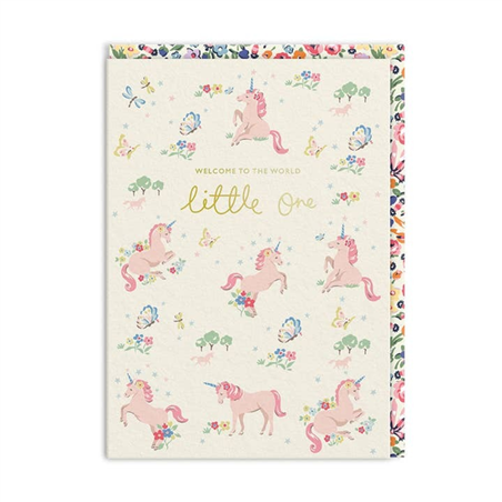 Biglietto Auguri Cath Kidston Hello Little One Unicorn