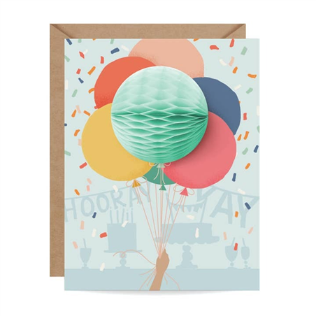 Biglietto Auguri  Pop Up Fru Fru Inklings Pap Balloon Bunch - Compleanno