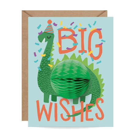 Biglietto Auguri  Pop Up Fru Fru Inklings Pap Dinosaur Birthday
