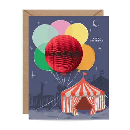 Biglietto Auguri  Pop Up Fru Fru Inklings Pap Compleanno Al Circo