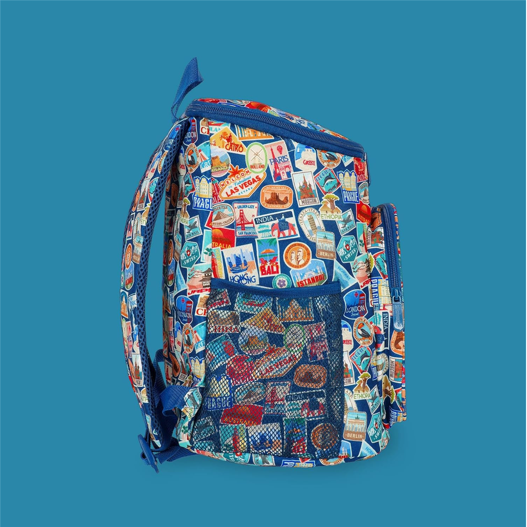 Cooler Backpack - Backpack Cooler - 20 Litri Travel Stickers — immagine 4