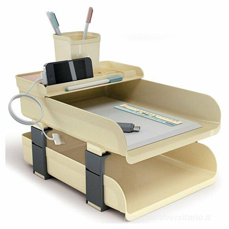 Set Scrivania Vintage Pezzi 5 Milk Avorio