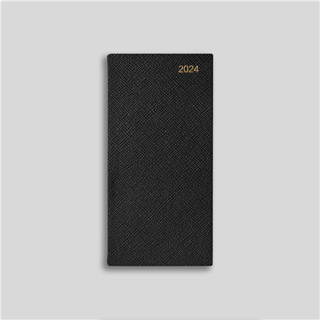 Agenda Leathersmith Oxford Pelle 7g Vv 168x81 Nero