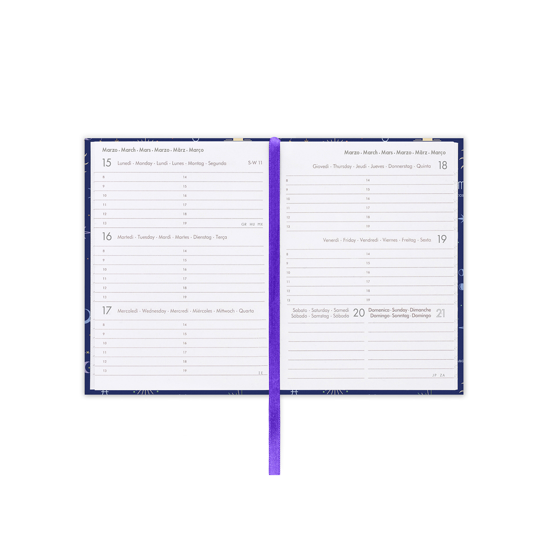 Agenda 12mesi Settimanale Mini Photo Weekly 2027 Celestial — immagine 3