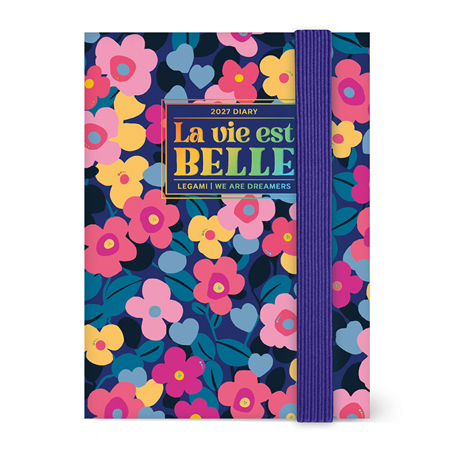 Agenda 12mesi Settimanale Mini Photo Weekly 2027 Flowers