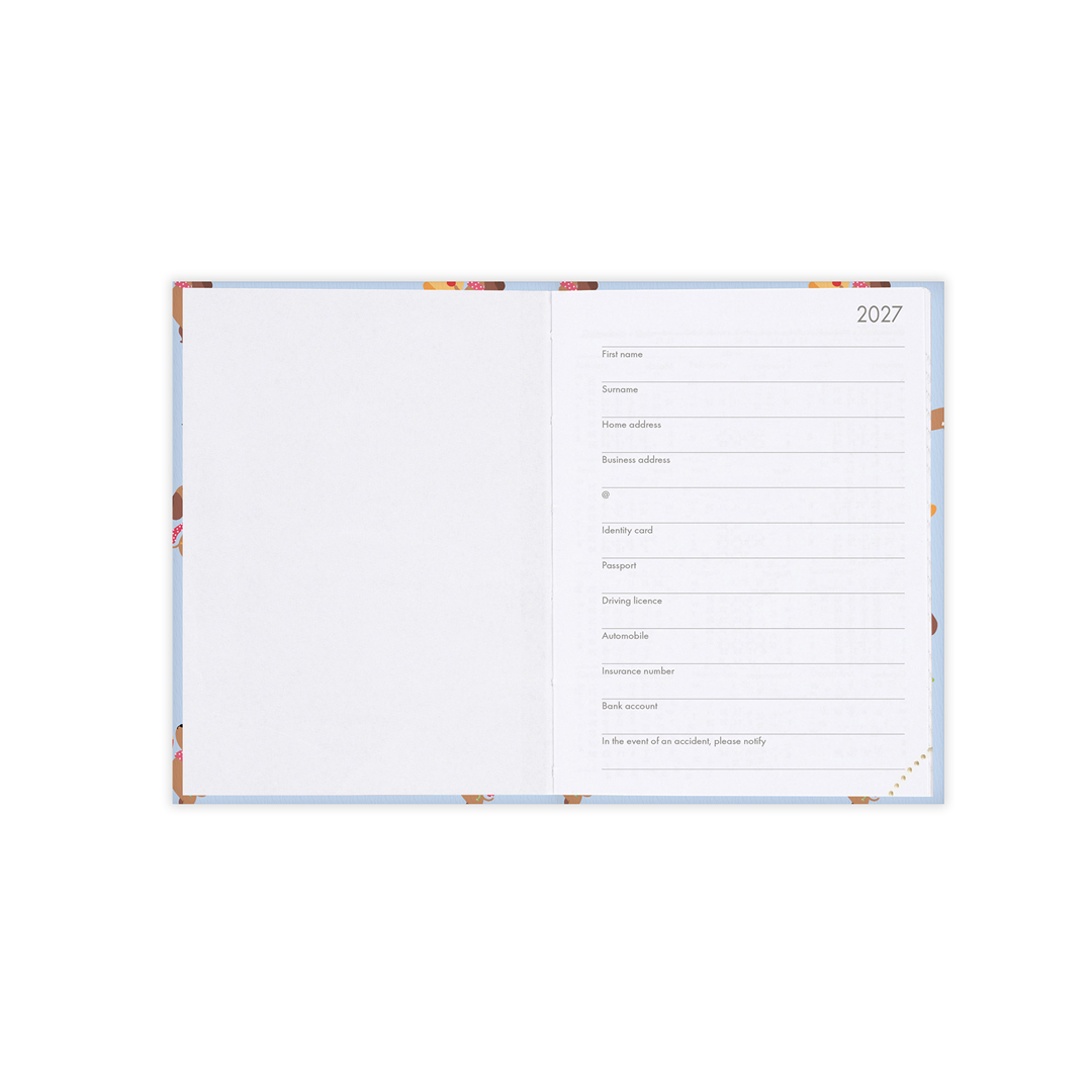 Agenda 12mesi Settimanale Mini Photo Weekly 2027 Dachshund — immagine 2