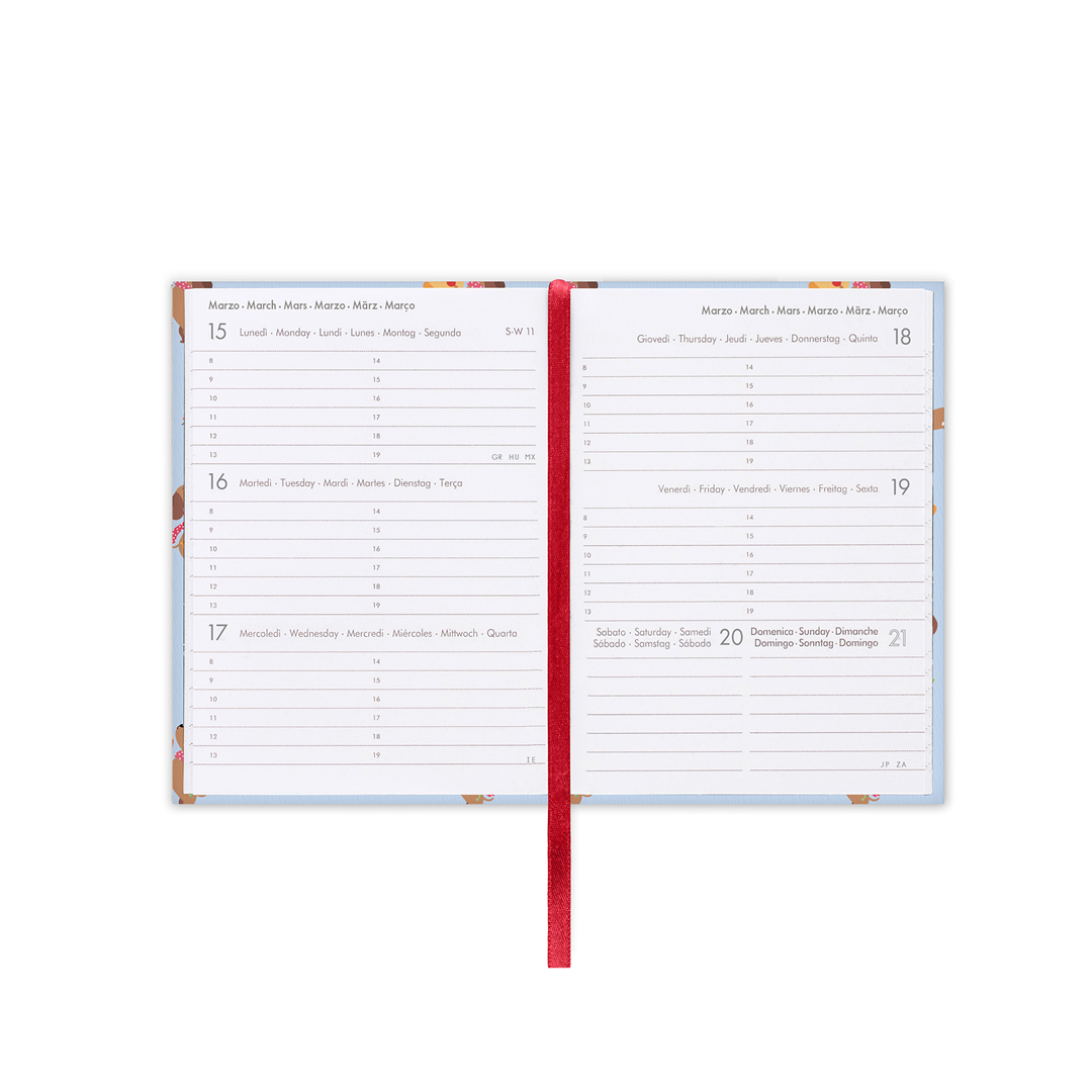 Agenda 12mesi Settimanale Mini Photo Weekly 2027 Dachshund — immagine 3