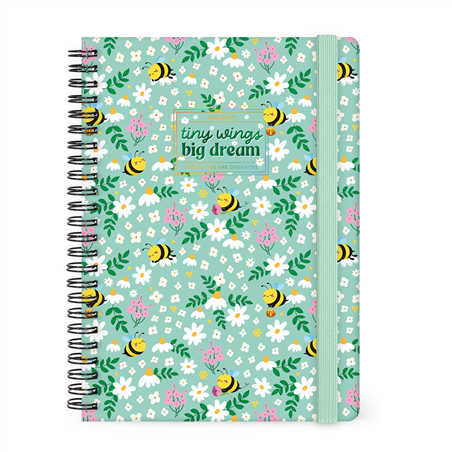 Agenda 12mesi Settimanale Spirale Large Bound 2027 Bee