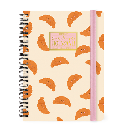 Agenda 12mesi Settimanale Spirale Large Bound 2027 Croissant