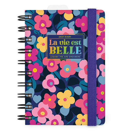 Agenda 12mesi Giornaliera Spiralata Small Dai 2027 Flowers