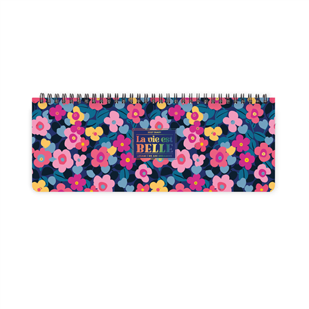 Agenda Desk Planner 27,2x10,2 Cm 2027 Flowers