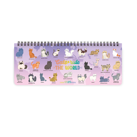 Agenda Desk Planner 27,2x10,2 Cm 2027 Kitty