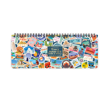 Agenda Desk Planner 27,2x10,2 Cm 2027 Travel Stickers