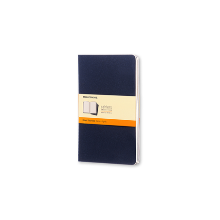 Cahier Large Righe 3pz Indigo Blue