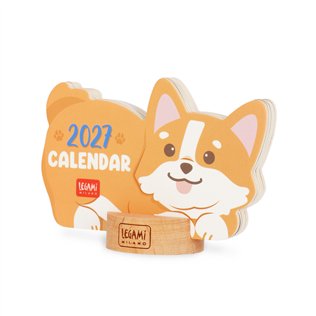 Calendario Con Base 2027 Corgi