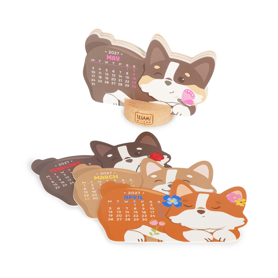 Calendario Con Base 2027 Corgi — immagine 4