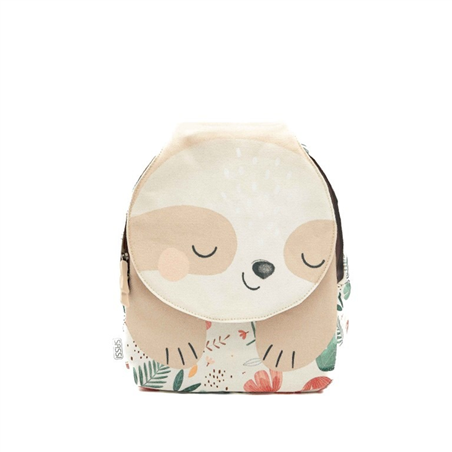 Zaino Asilo Cotone Animaletto H27xl22cm Gnawy Il Bradipo