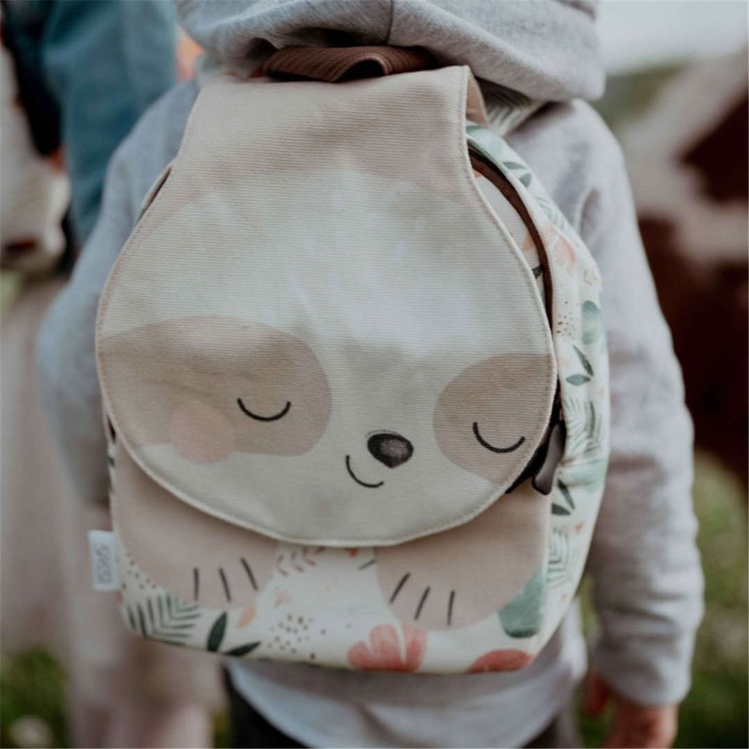 Zaino Asilo Cotone Animaletto H27xl22cm Gnawy Il Bradipo — immagine 6